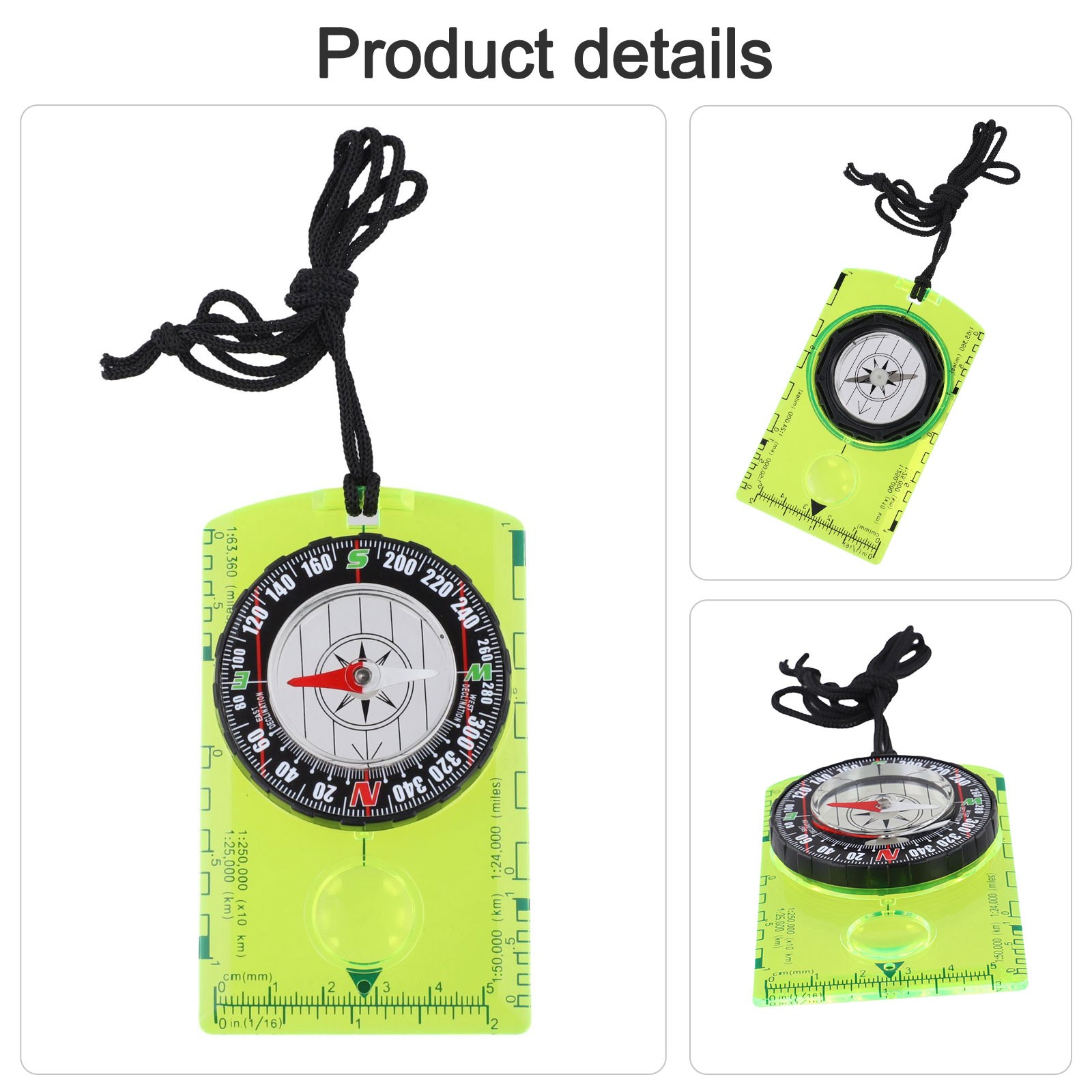 Portable Scouting For compass with Map Reading Features for For hiking Camping