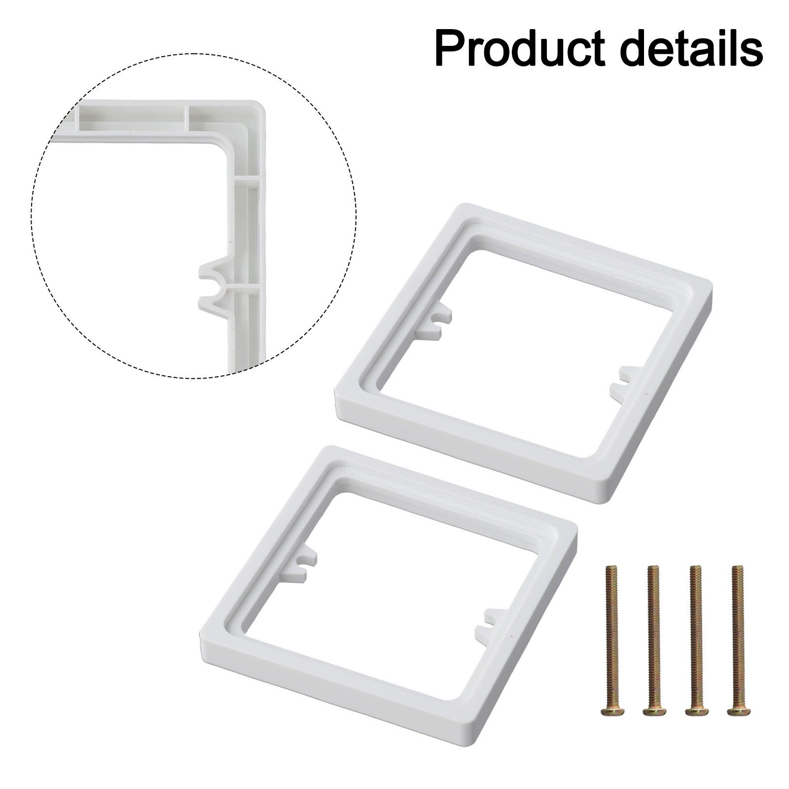 Socket Frame Plate Spacers with Screws Perfect for Deepening Installations