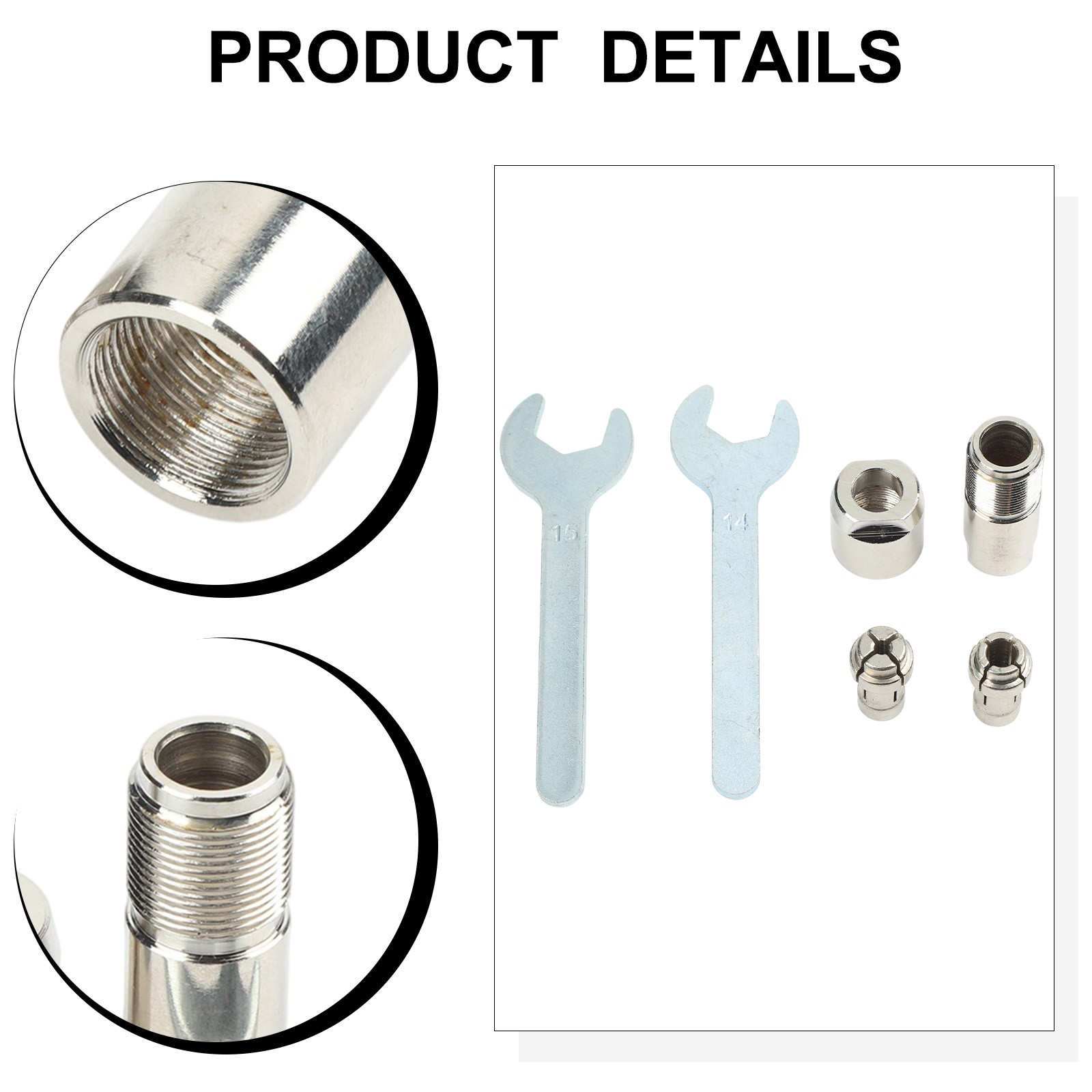 Modified Adapter for 100 Type Angle Grinder with M10 Thread and 3mm 6mm Chuck