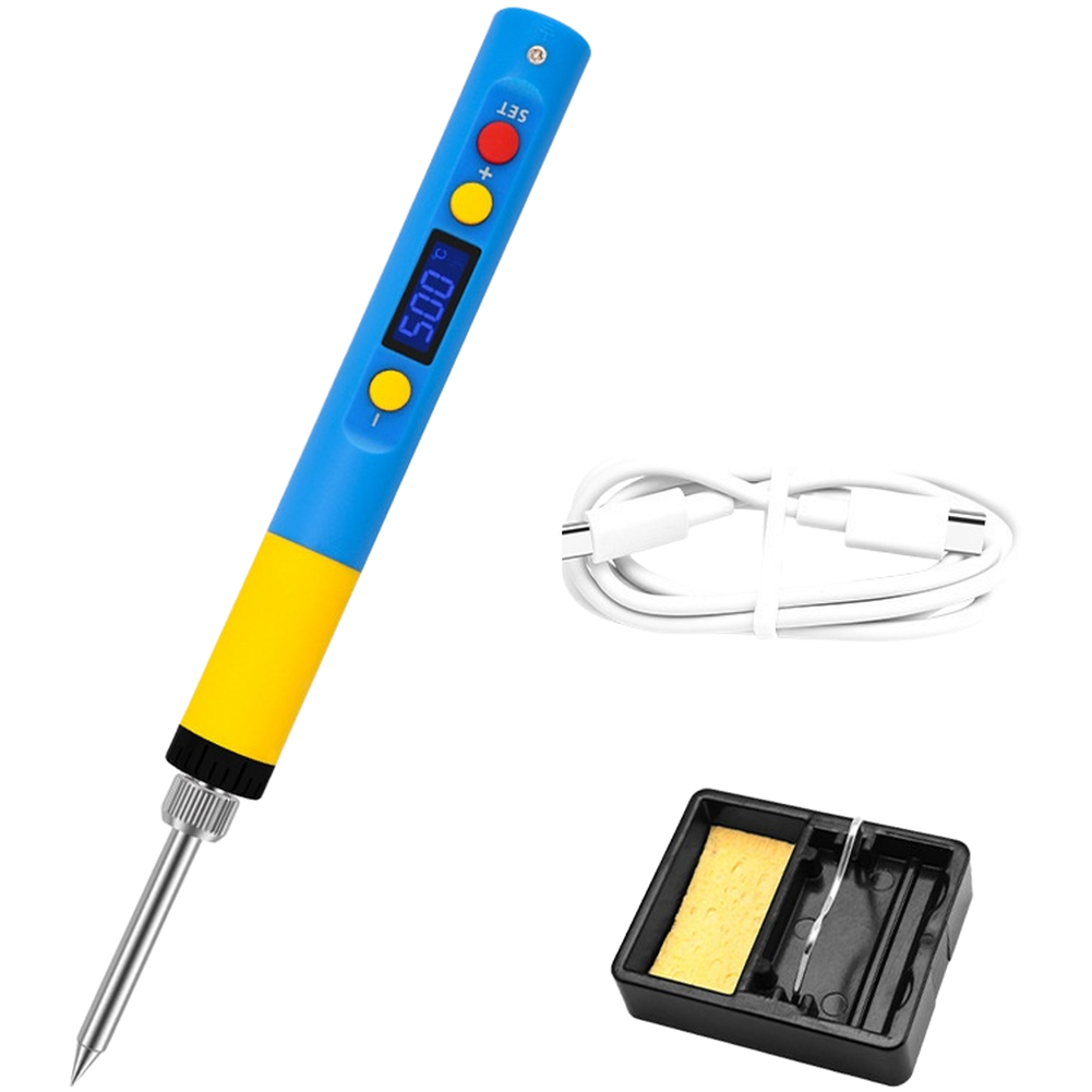 Type C PD/QC Compatible 65W Soldering Iron with LED Temperature Display
