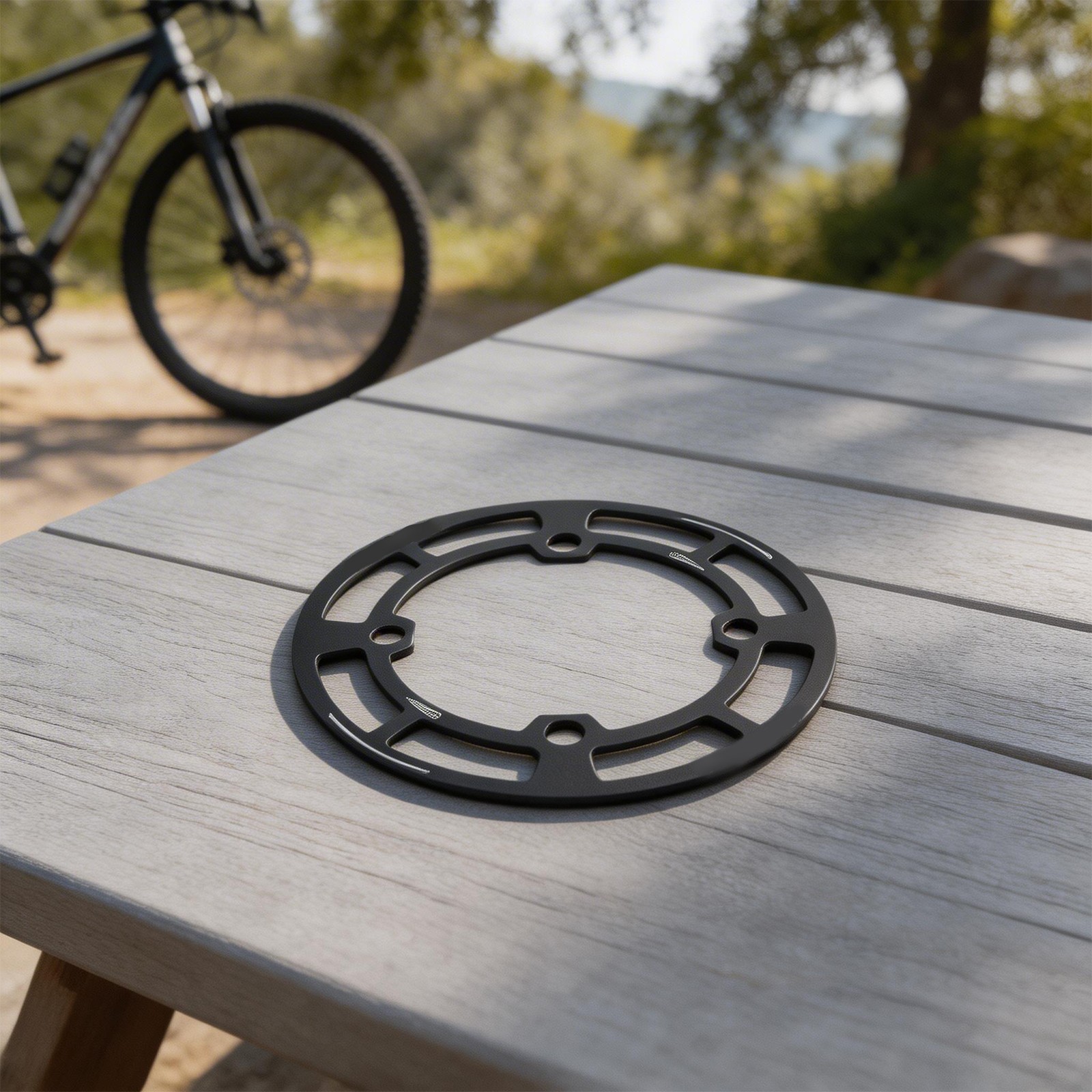 104BCD Chainring Protector for Mountain Bikes with Oil Resistant Coating
