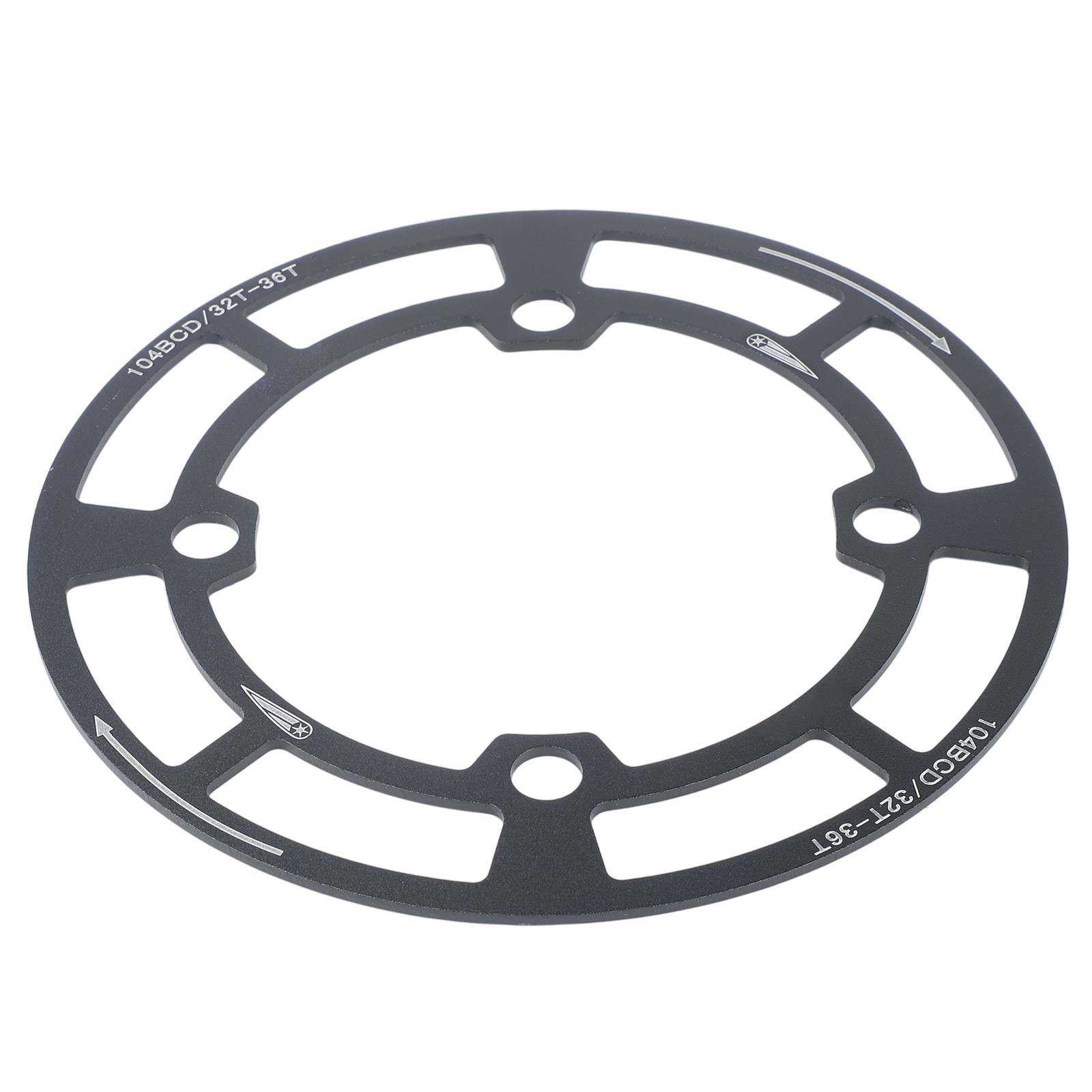 104BCD Chainring Protector for Mountain Bikes with Oil Resistant Coating
