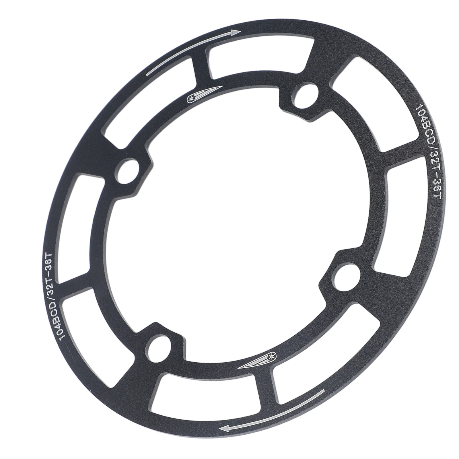 104BCD Chainring Protector for Mountain Bikes with Oil Resistant Coating