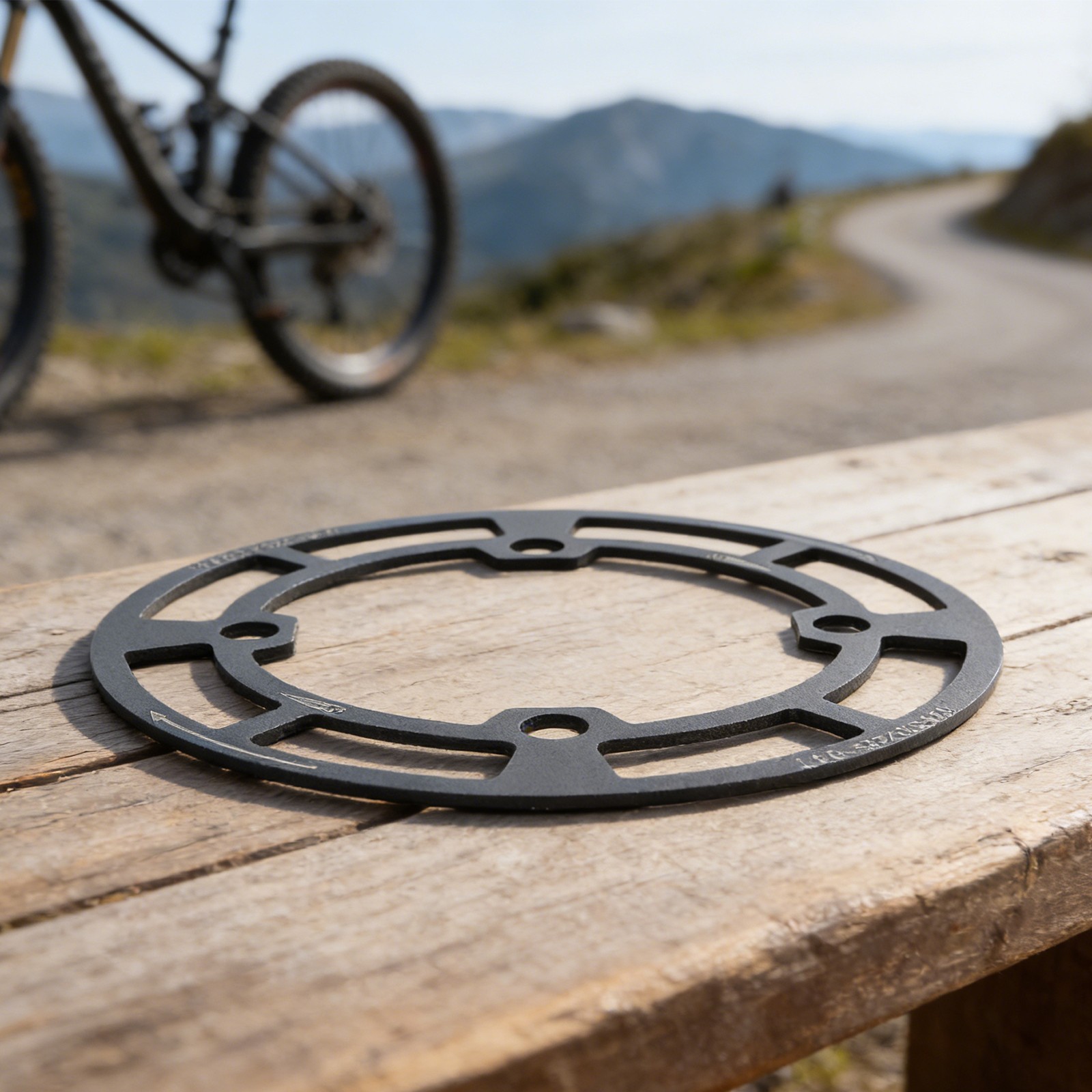 104BCD Chainring Protector for Mountain Bikes with Oil Resistant Coating