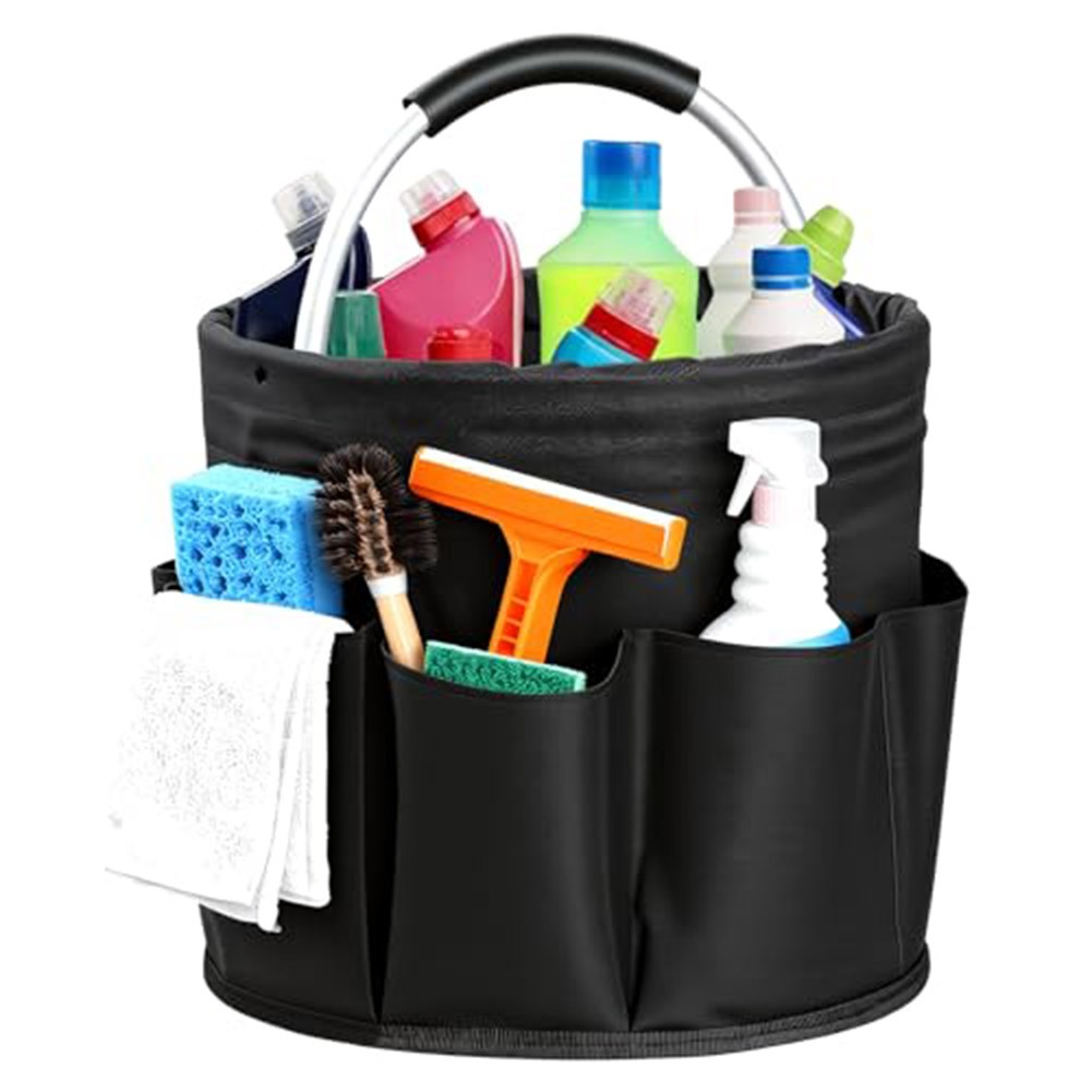 Handheld Storage Bag 17L 600D Oxford Waterproof 6 Pockets for Cleaning