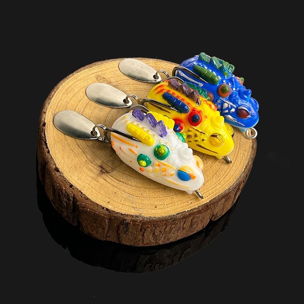 Frog Lure Flashy Underwater Movement Compact Lightweight Tear-resistant Silicone