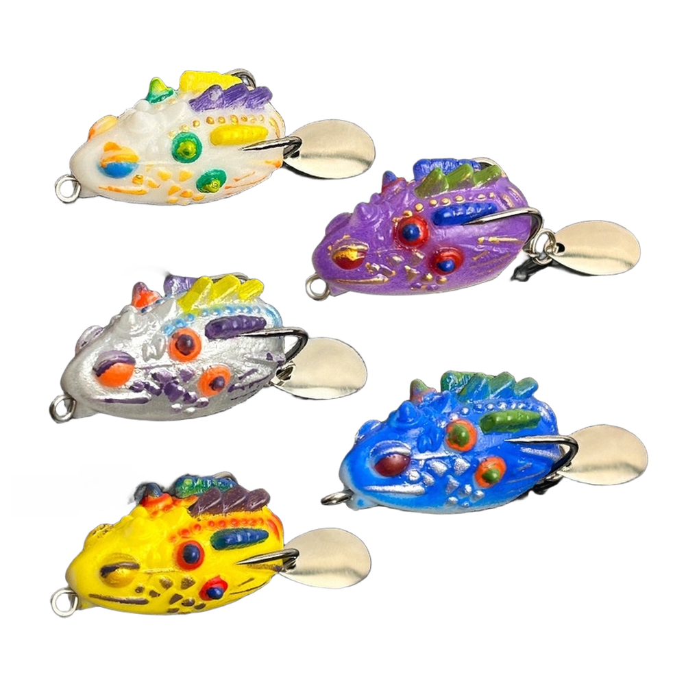 Frog Lure Flashy Underwater Movement Compact Lightweight Tear-resistant Silicone