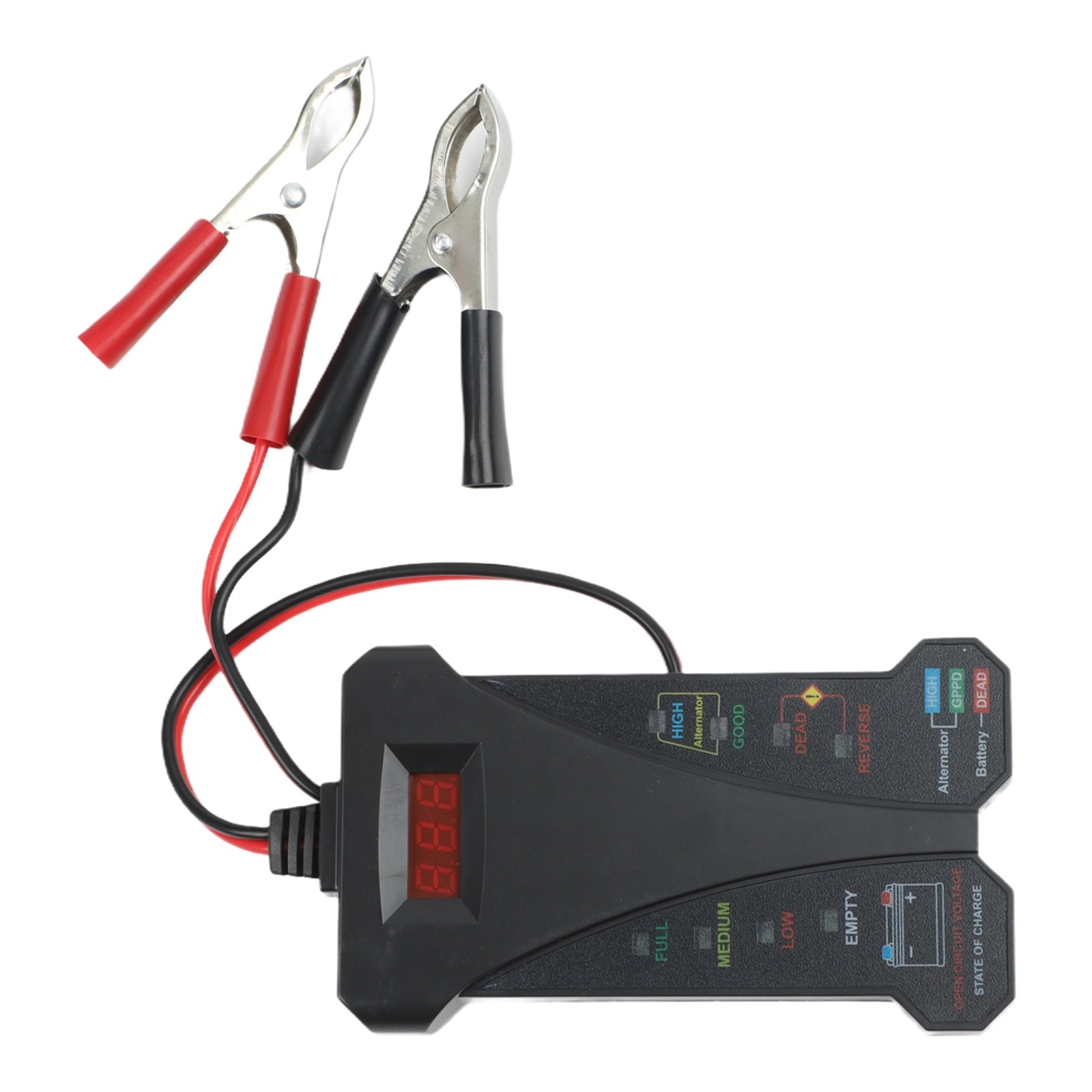 Digital Car Battery Tester 12V Load Tester with Voltmeter and Alternator Status