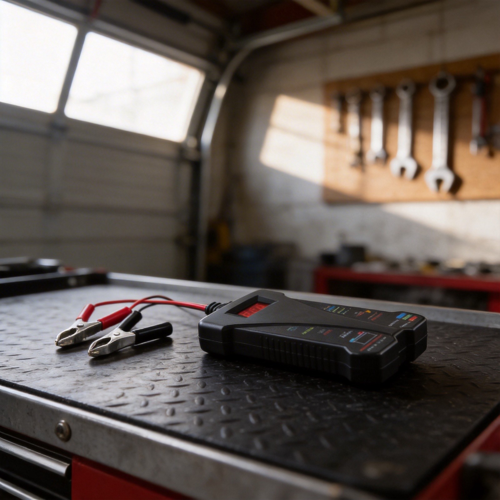 Digital Car Battery Tester 12V Load Tester with Voltmeter and Alternator Status