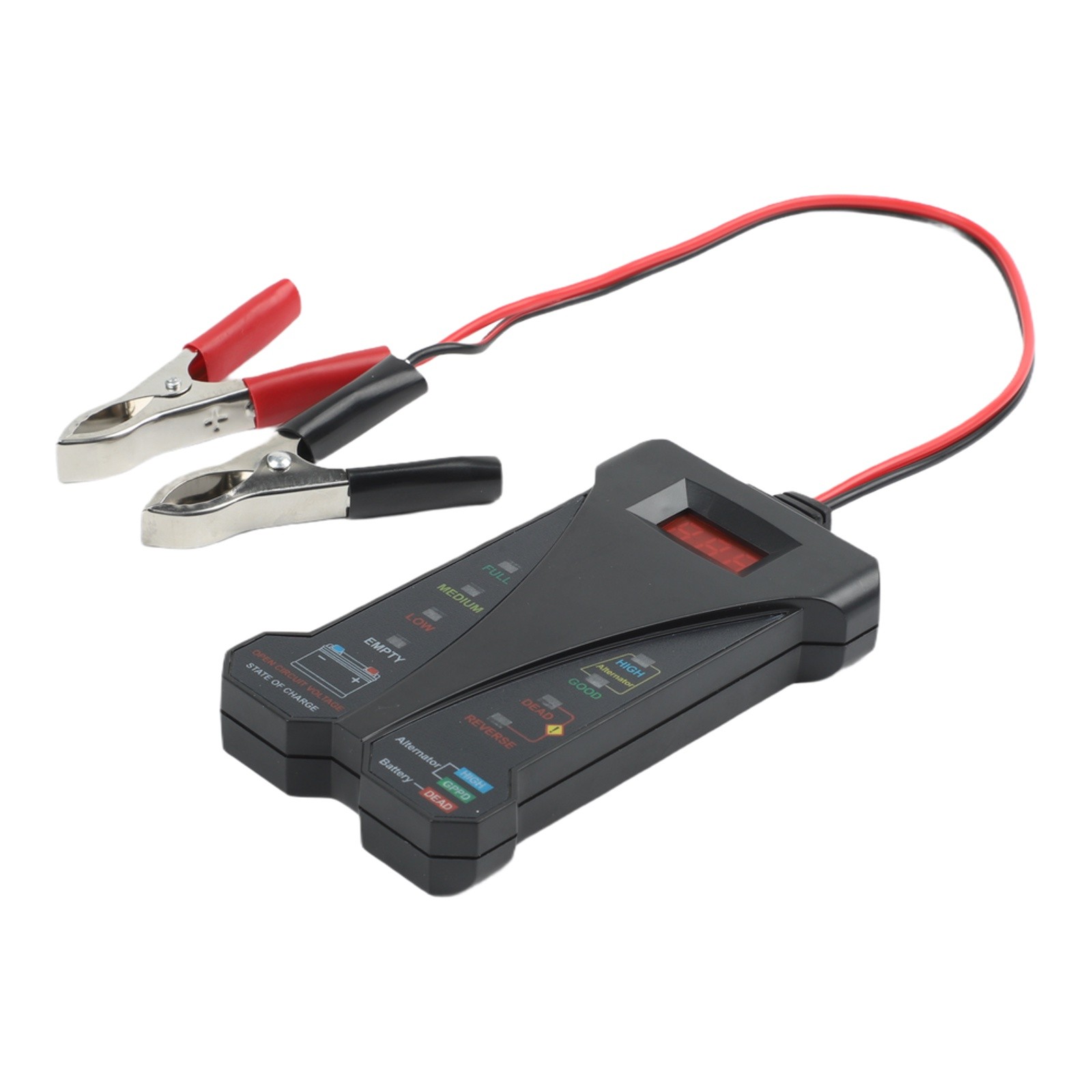 Digital Car Battery Tester 12V Load Tester with Voltmeter and Alternator Status