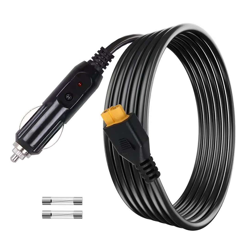For XT60 Female End Cable 18AWG 2m for Car Socket Connection For solar Systems