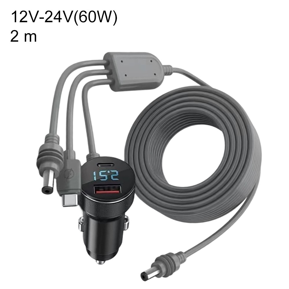 3-in-1 For Starlink For Mini DC Power Cable 12V-48V Digital Display Readout