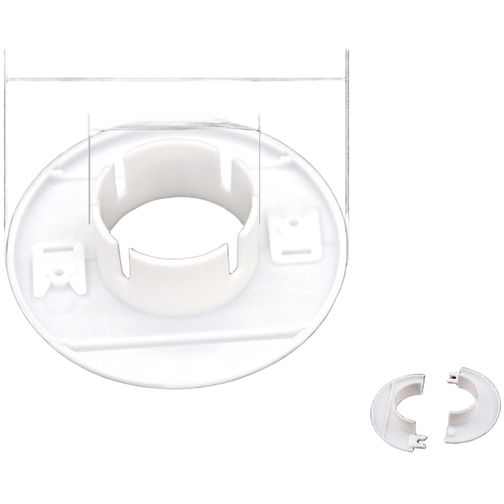 PP Wall Hole Insert Split Design for HVFor AC Pipes 34mm to 170mm White