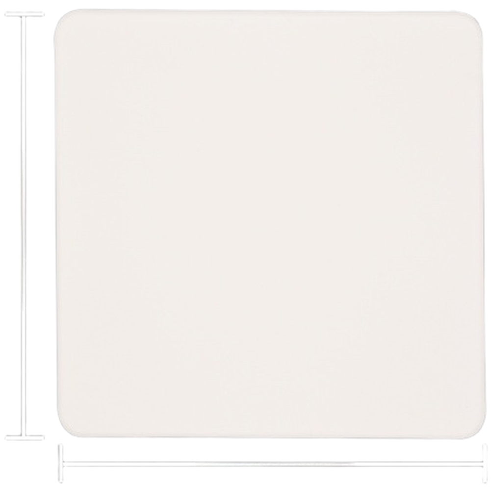 Silver ABS Wall Hole Cover Square Panel for Air Conditioner TV 9.7×3.4×2.2cm