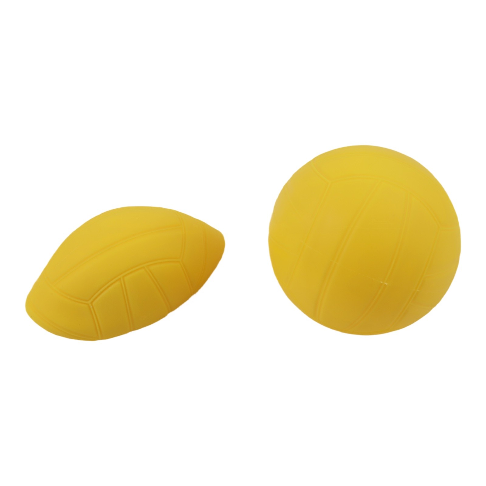 2PCS Volleyballs for Mini Sports Games Replacement Soft PVC Yellow Roundnet - Produktbild 5