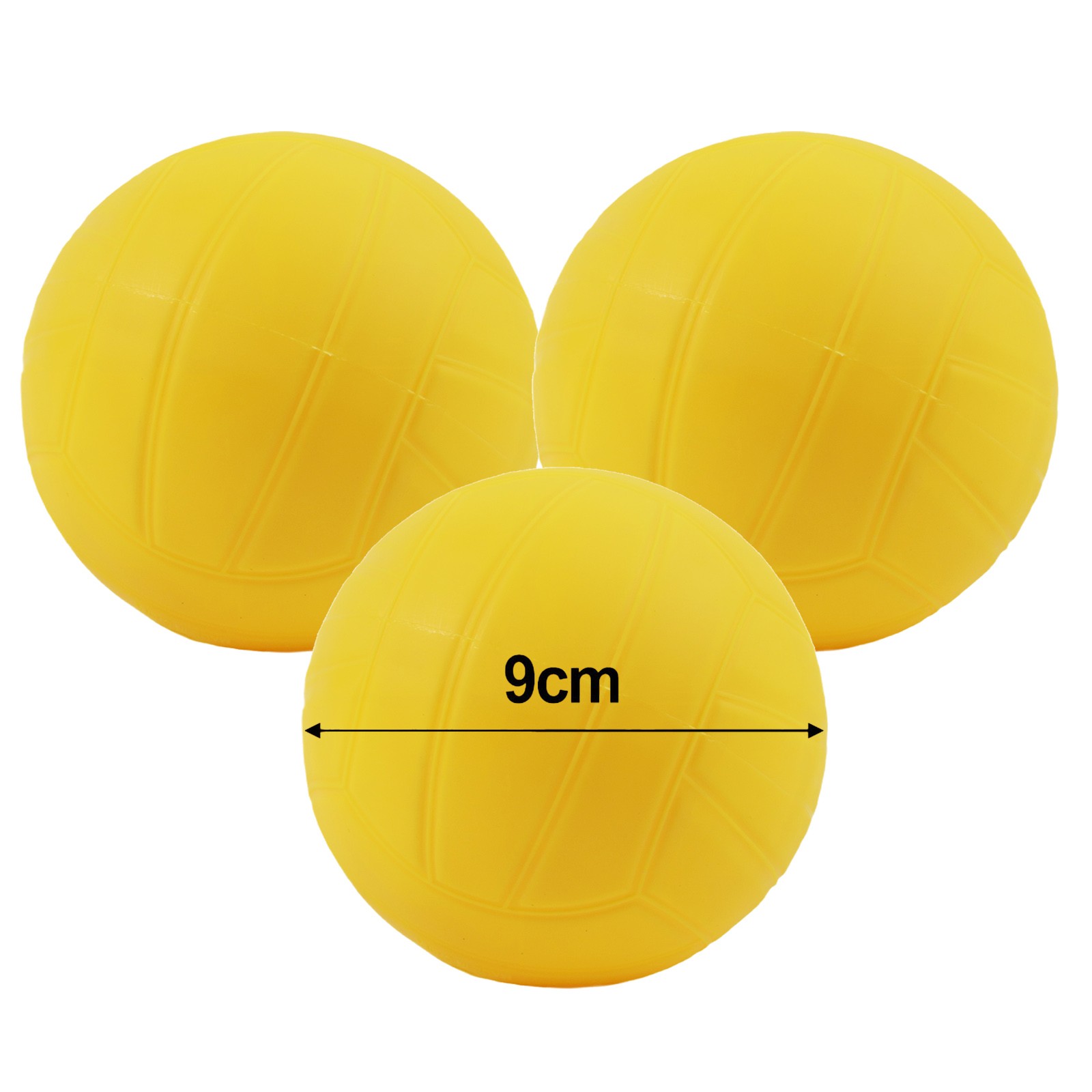2PCS Volleyballs for Mini Sports Games Replacement Soft PVC Yellow Roundnet