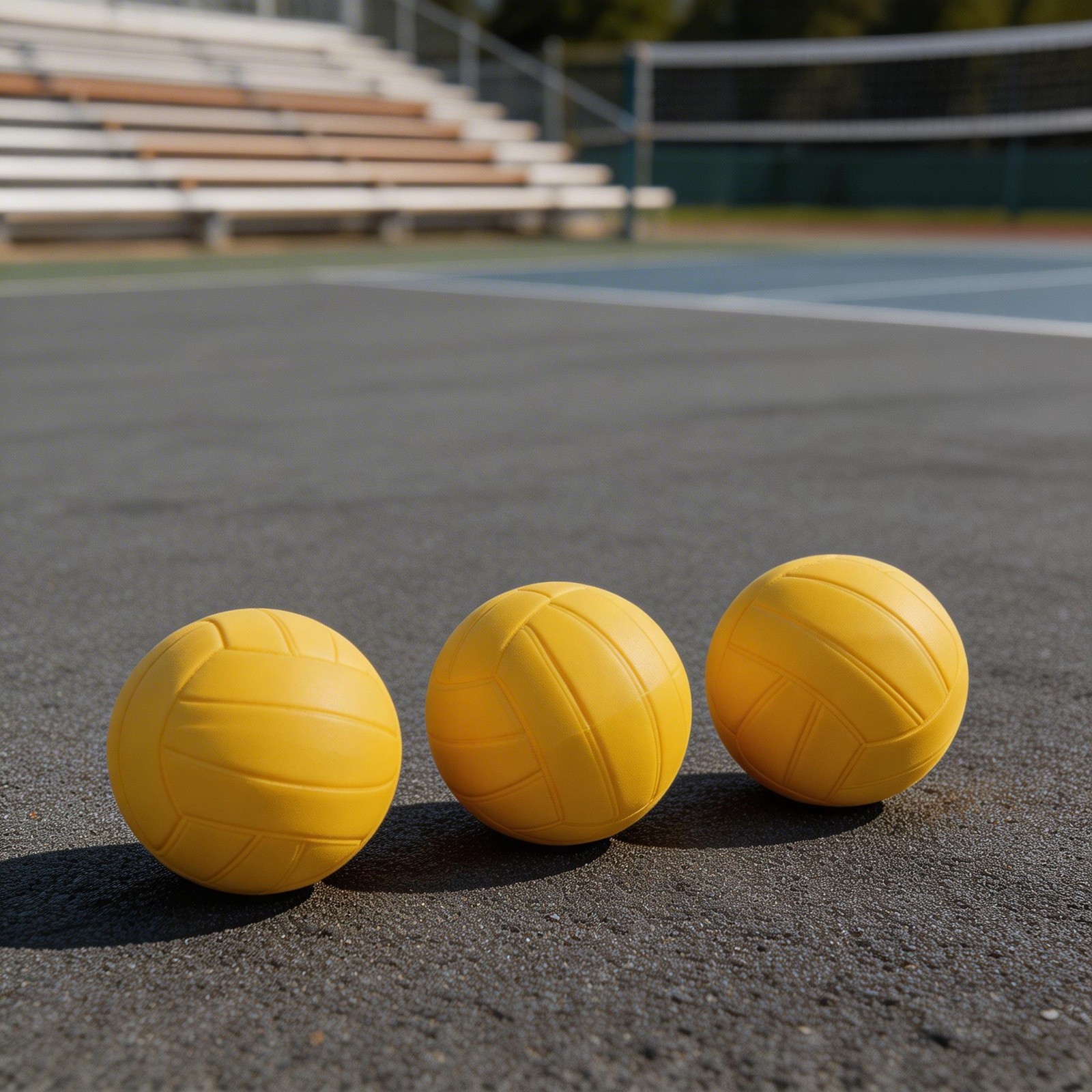 2PCS Volleyballs for Mini Sports Games Replacement Soft PVC Yellow Roundnet - Produktbild 2
