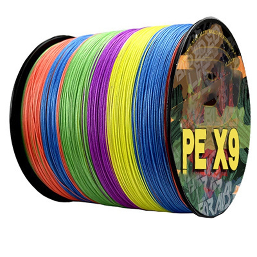 100m PE 9-Strand For Braided Fishing Line for Sea and Freshwater Lure Fishing