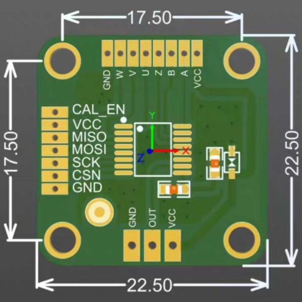 MT6835 Motor Encoder Module Compatible with Standard Control Architectures