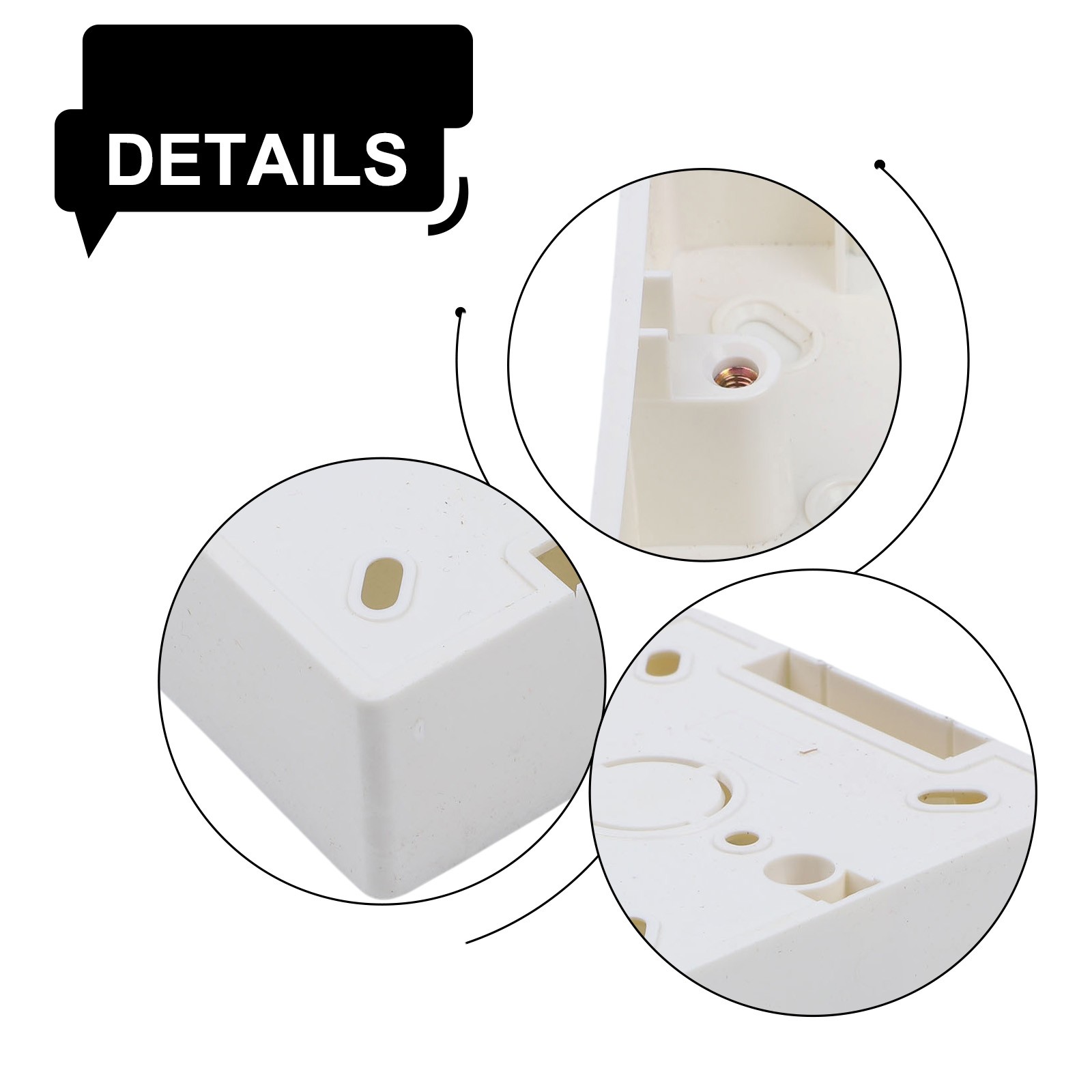 86 Type Switch Socket Junction Box with Strong Resistance for Wall Mount