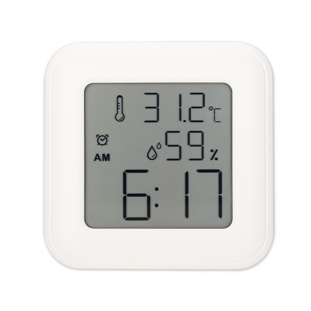 Digital Clock with Alarm Thermometer Hygrometer for Home Office Desk Setup