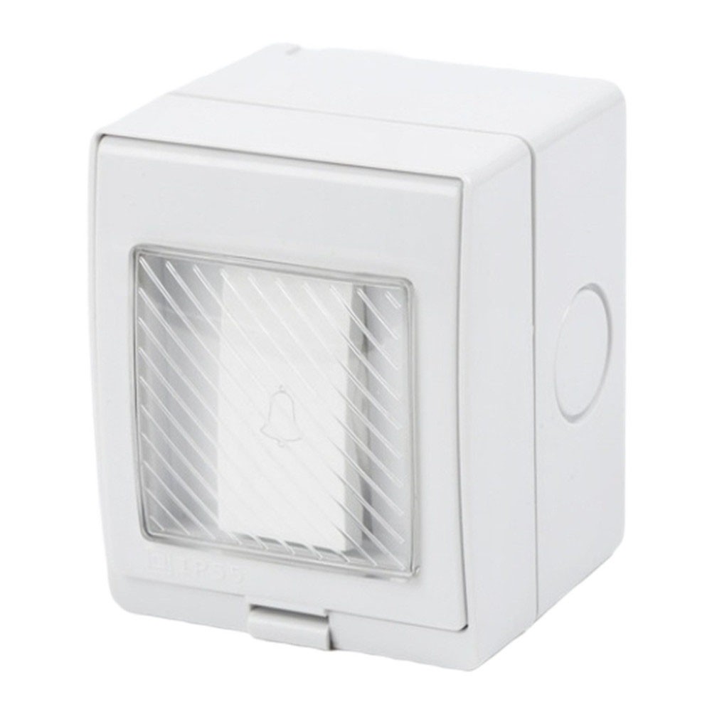 IP55 Waterproof Doorbell Switch for Exterior Use with Wall Socket 250V