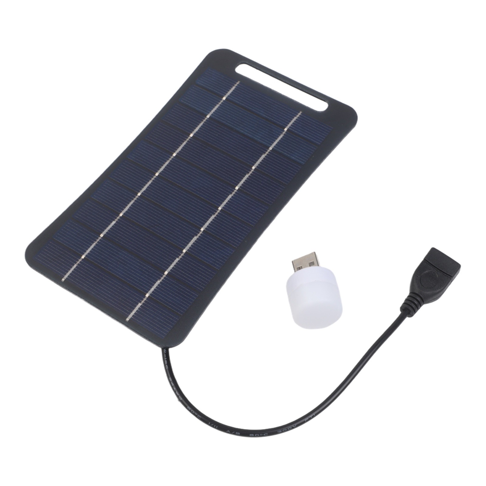 5W5V Solar Panel with USB Waterproof Outdoor Charger for Small Electronics