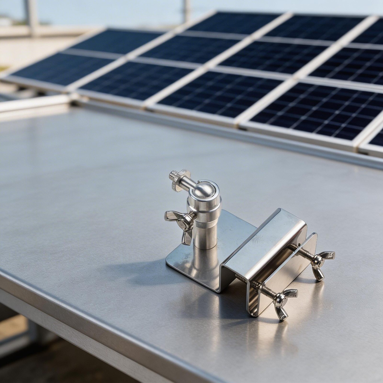 Solar Panels Support Adjustable Gutter Mount for Eufy for Arlo Cameras Bracket