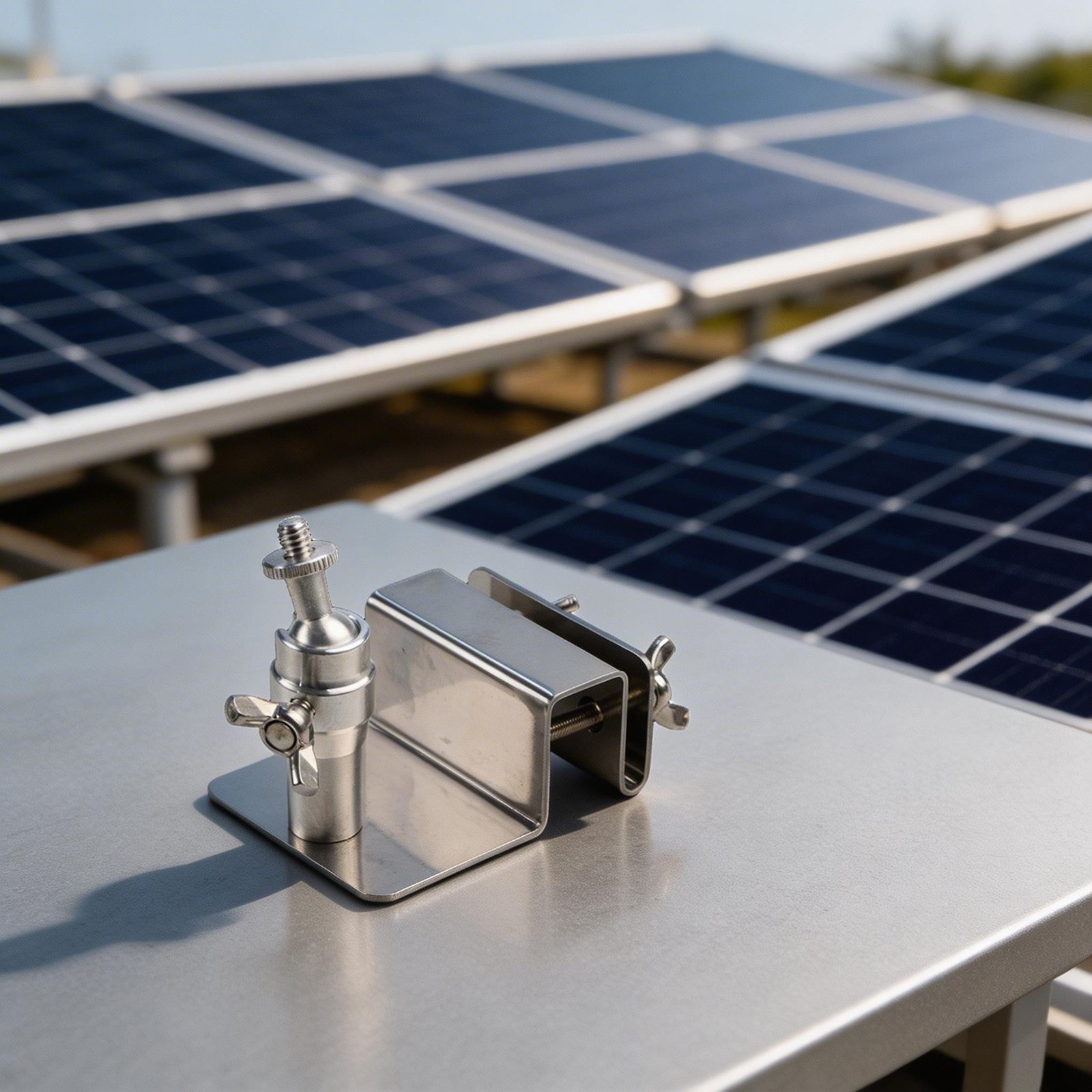 Solar Panels Support Adjustable Gutter Mount for Eufy for Arlo Cameras Bracket