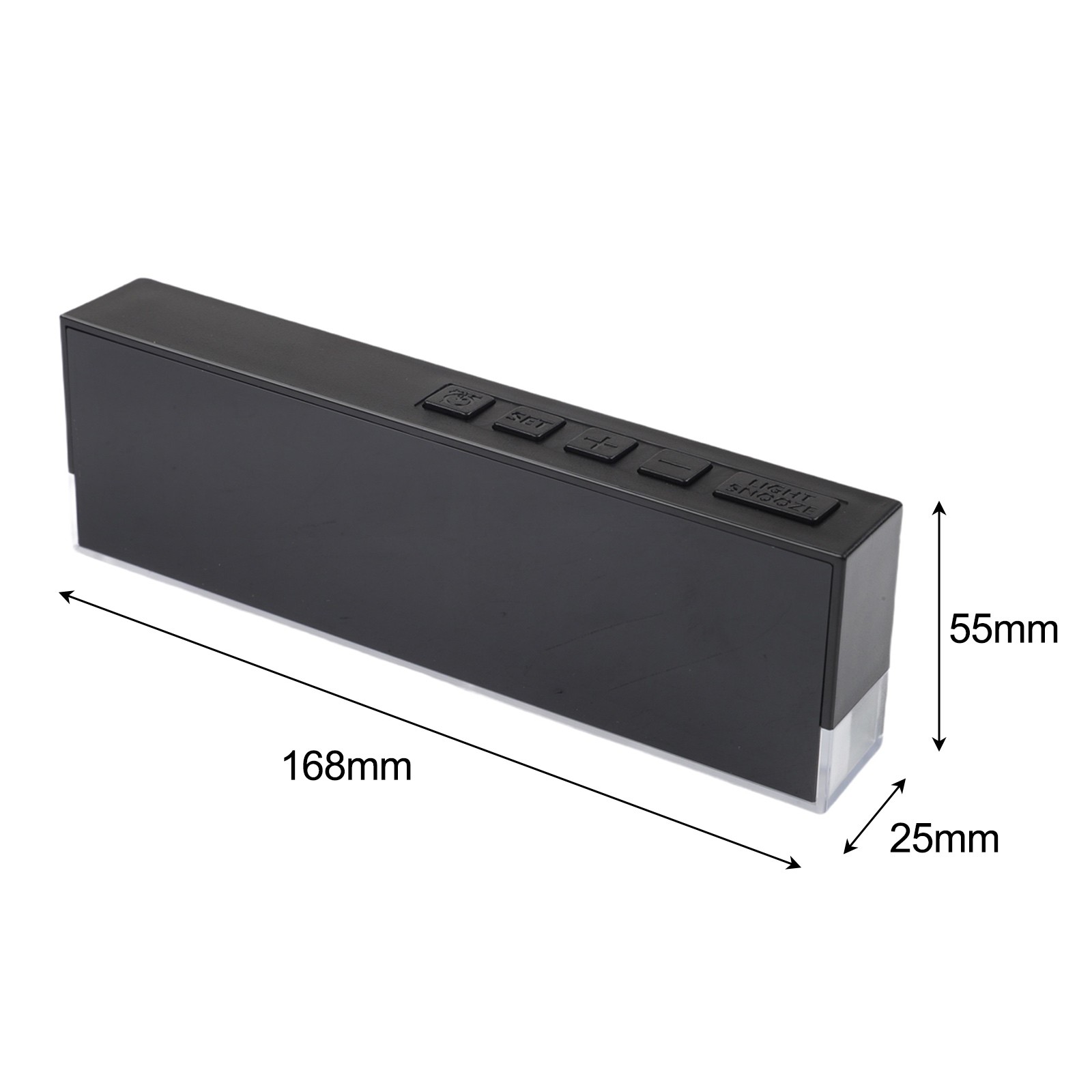 Adjustable LED Night Light Clock with Ambient Glow and Temperature Display