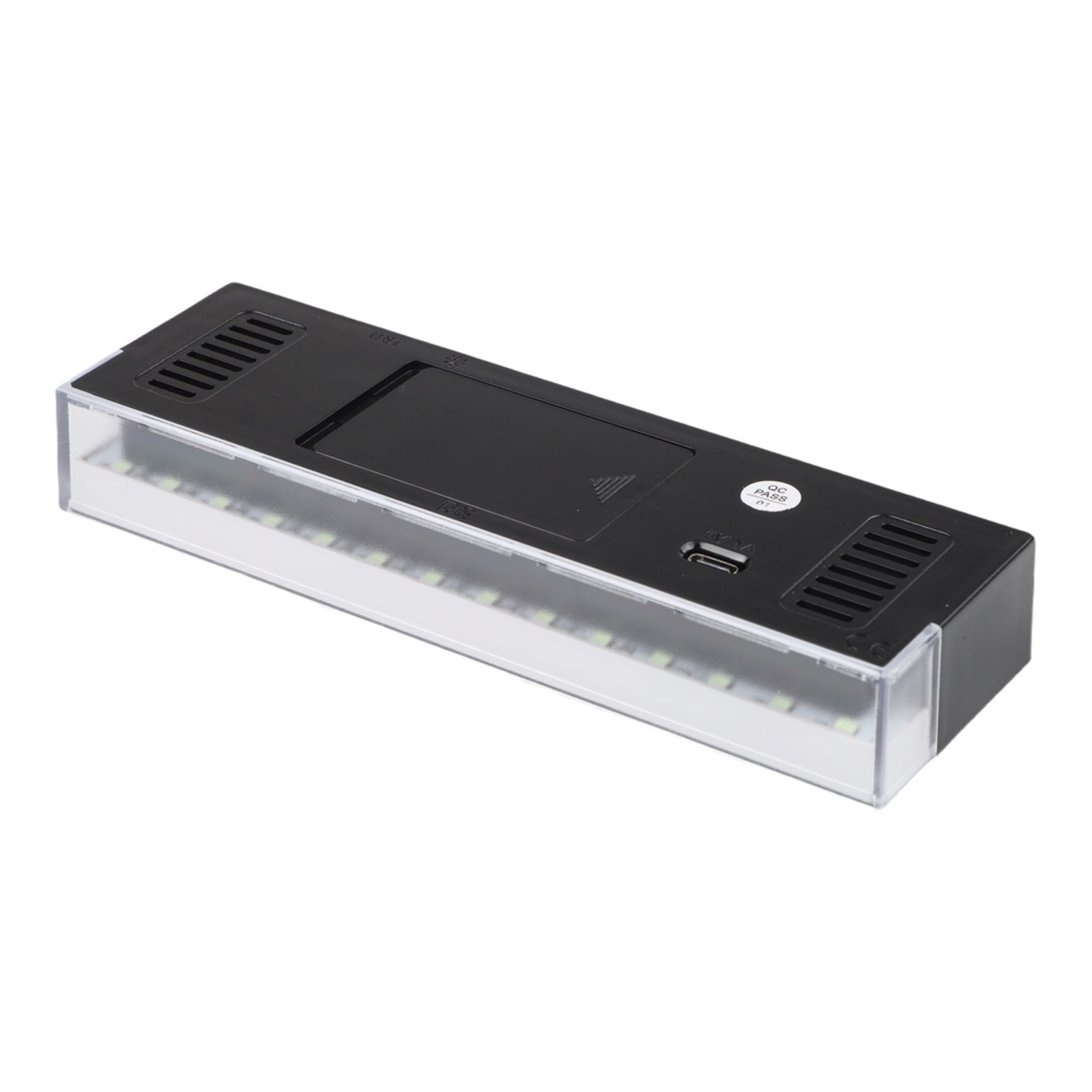 Adjustable LED Night Light Clock with Ambient Glow and Temperature Display