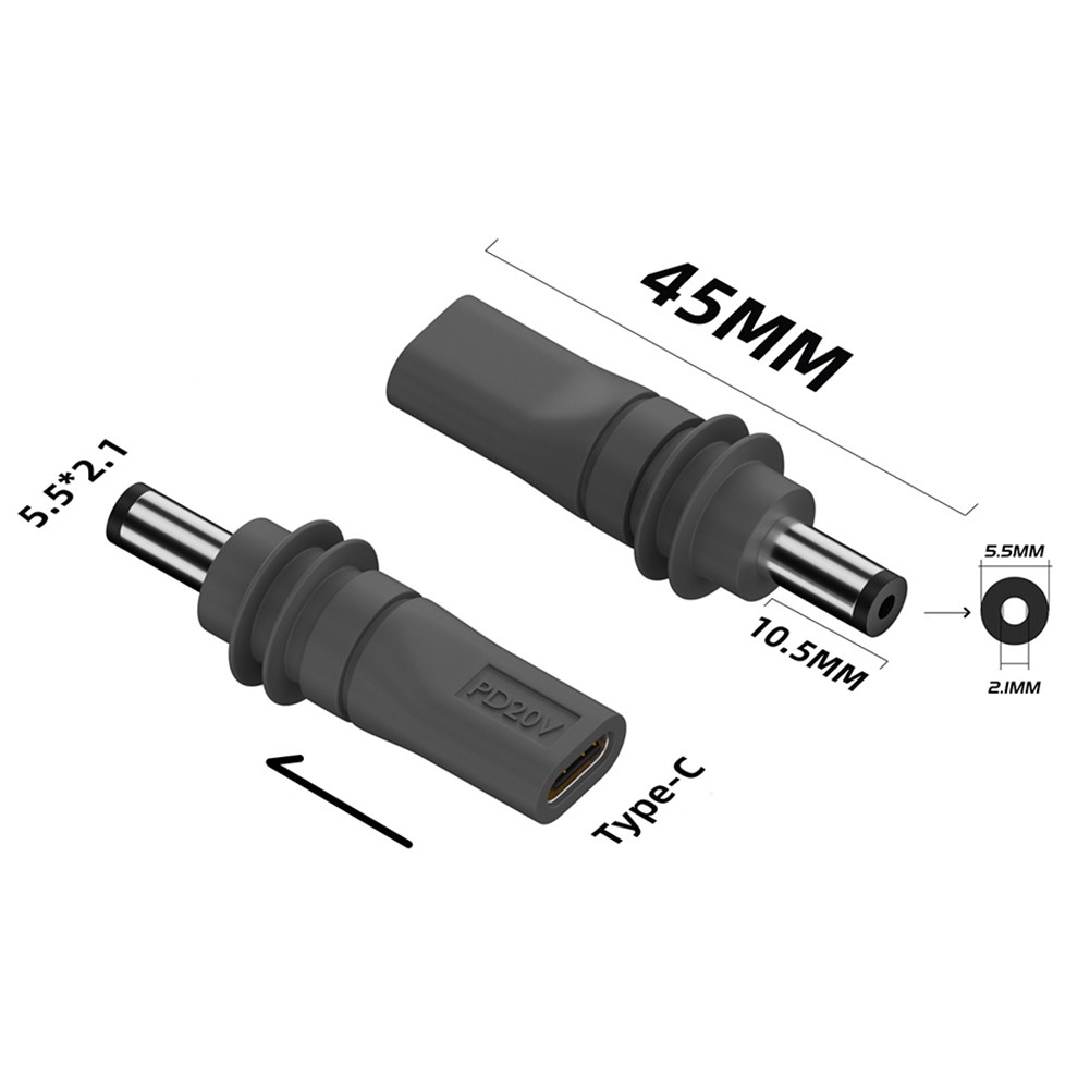 USB C to DC 5521 Adapter for Starlink For Mini Outdoor 100W PD Support