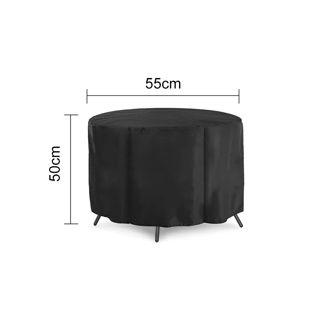 Outdoor Grill Cover for Small Round Tables Sun Rain Wind Snow Dust Protection