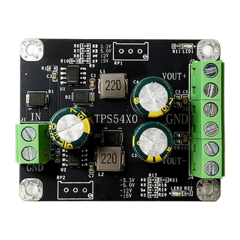 TPS5430 Dual Rail Power Supply Module for Instrumentation and Control Systems