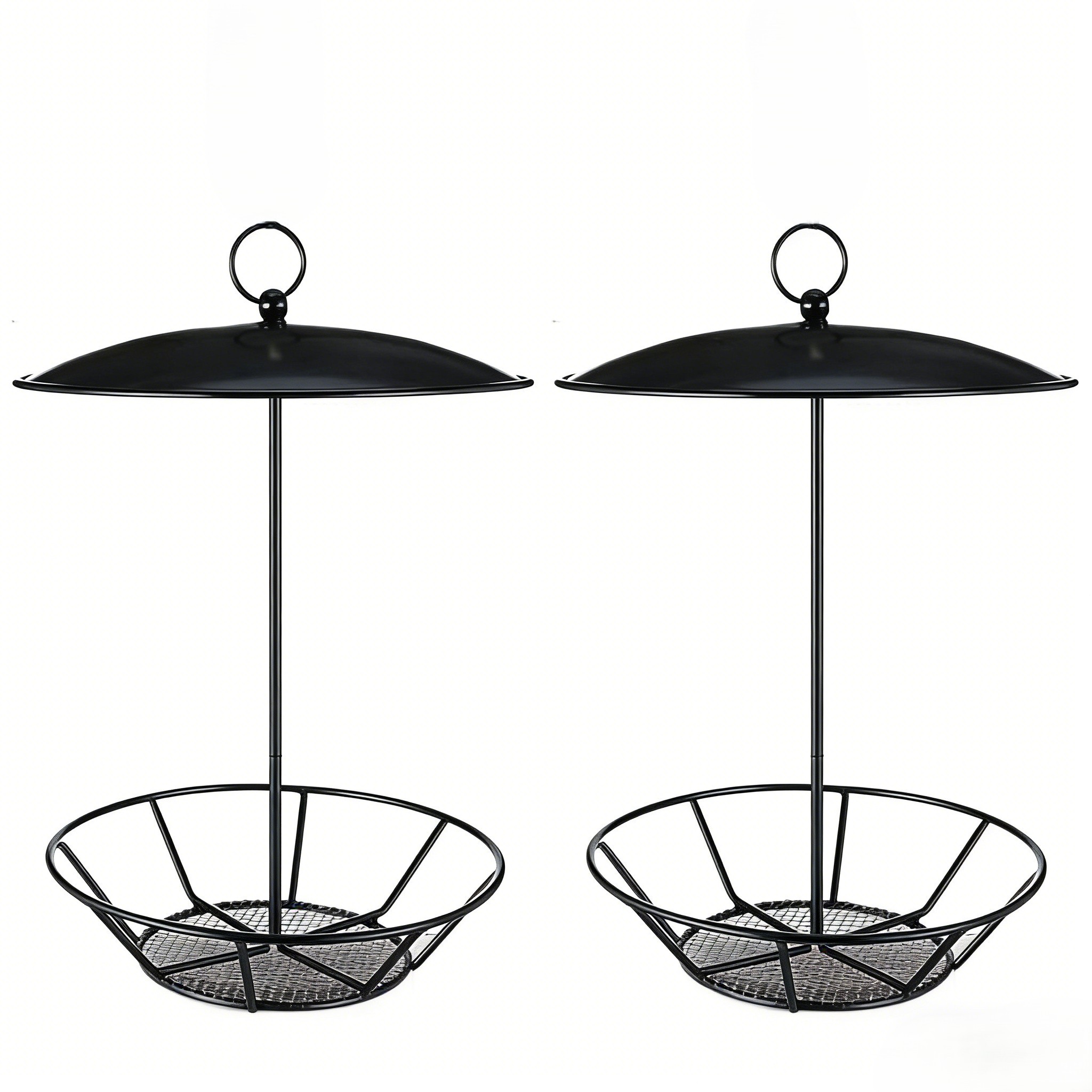 Metal Suet Cake Holder Cylinder Design Fits 4 Cakes For Backyard Bird Feeder
