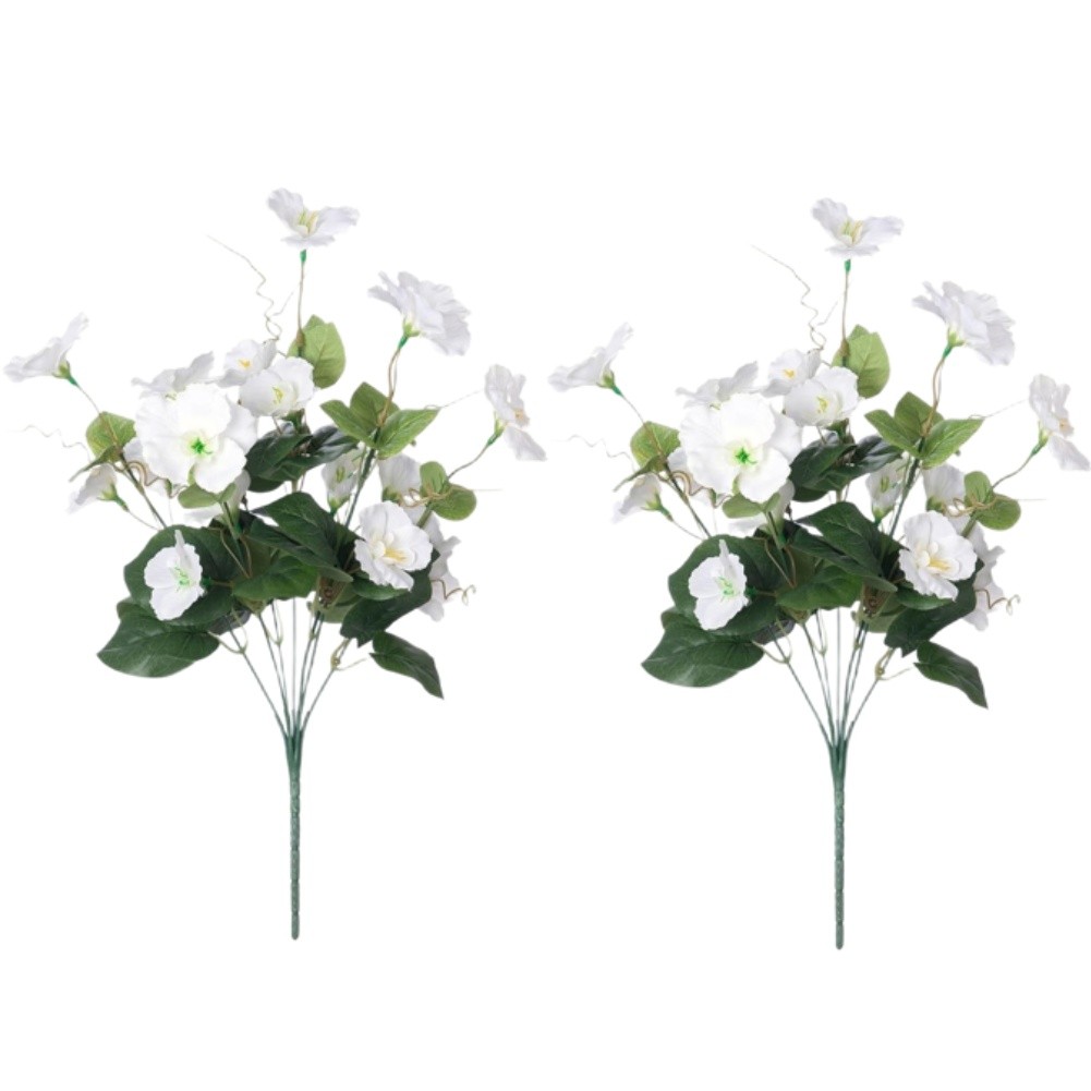 7 Head Silk Hibiscus Flowers Artificial Wedding Decor Home Garden Outdoor Faux
