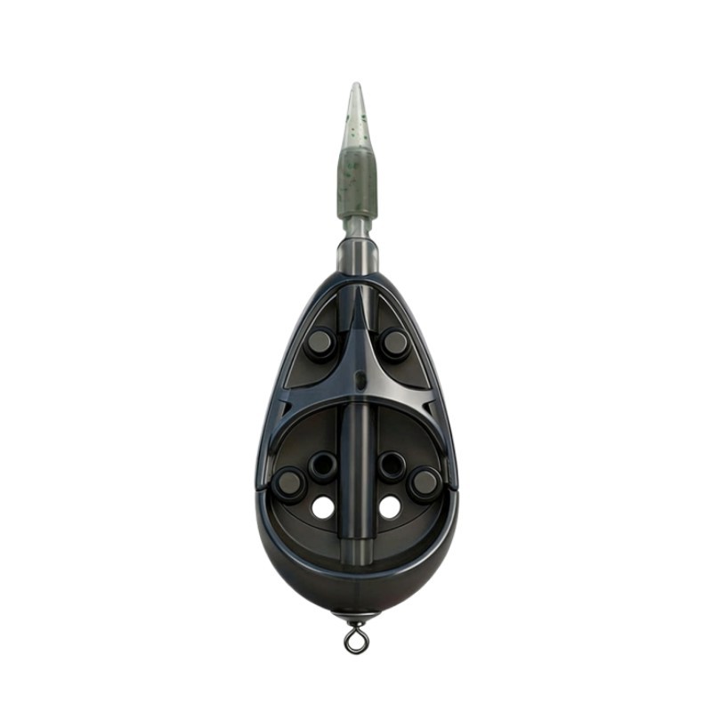 Feeder Style Bait Container with Weighted Base and Non Interior Coating