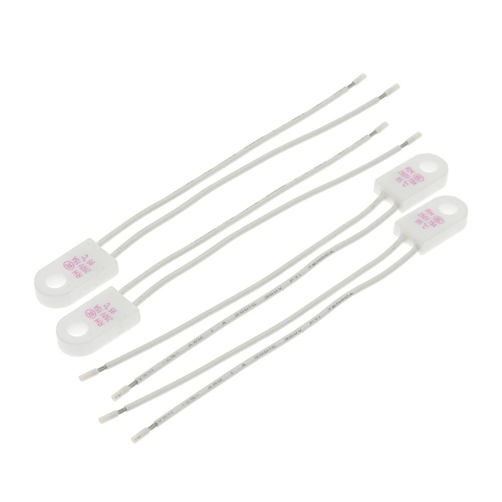 10PCS Thermal Fuse 95-250C 15A 250V for Blender Over Temperature Protection