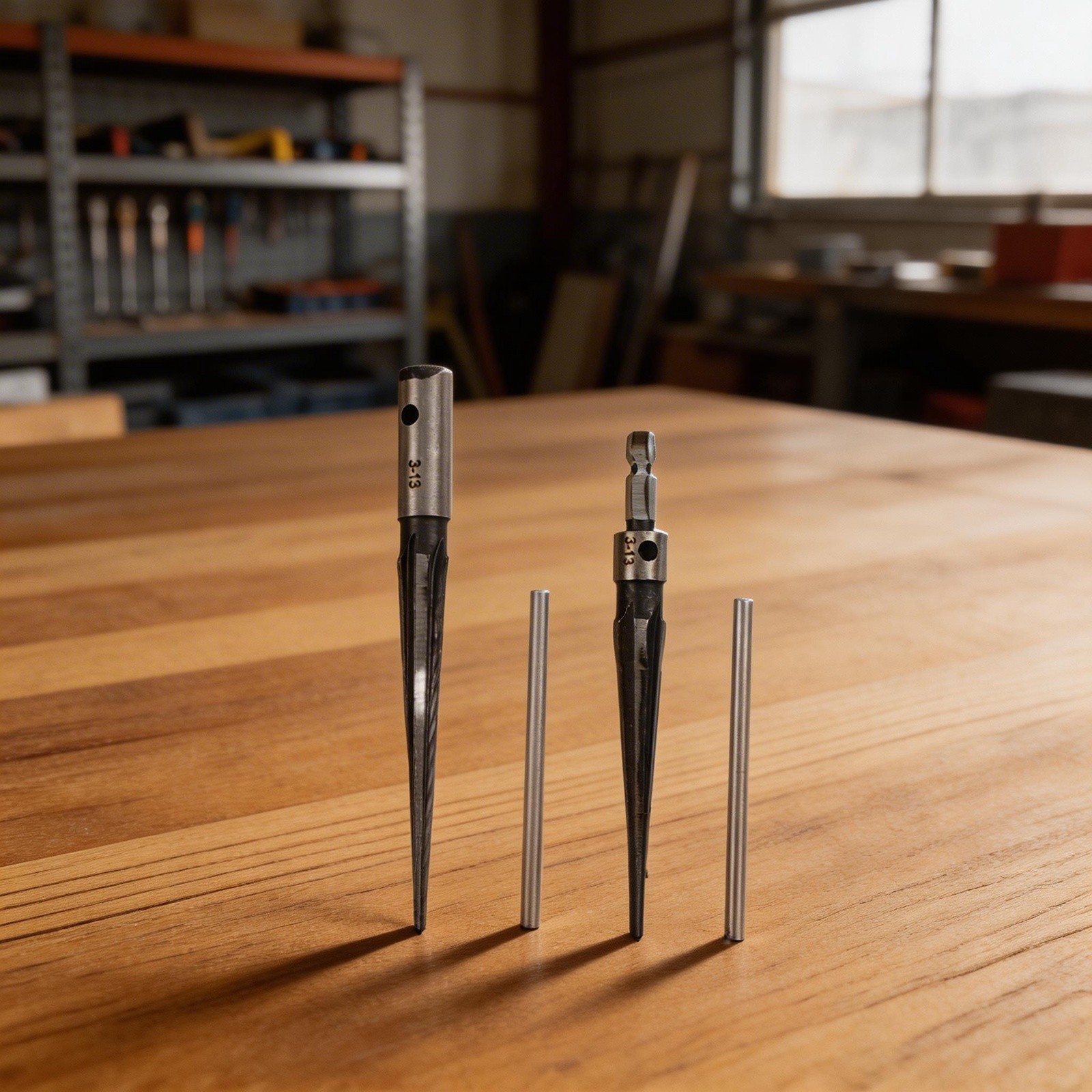 Griff 2 Stck. konisches Reibahlen-Set zur Verwendung mit Standard 14 Sechskantsc