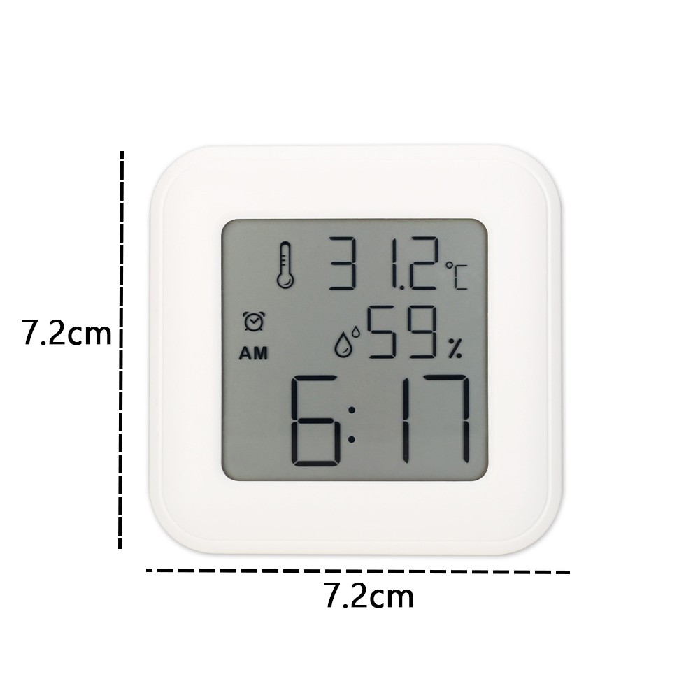 Digital Clock with Alarm Thermometer Hygrometer for Home Office Desk Setup