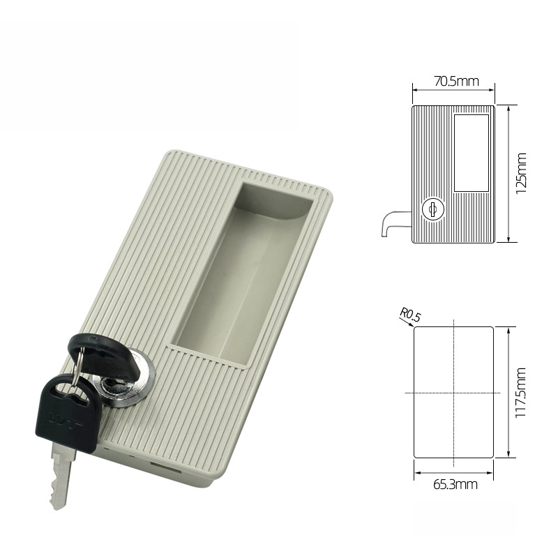 Zinc Alloy Core ABS Handle for File Cabinets and Metal Drawer Replacement Use