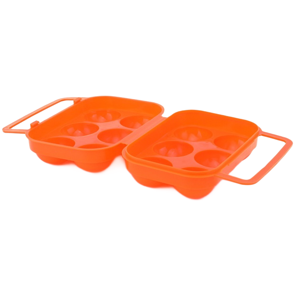 6-Compartment Foldable Egg Storage Box for Travel Camping Outdoor – PP Plastic