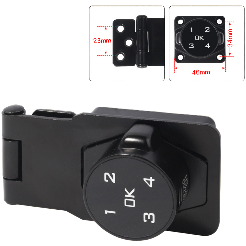 Zinc Alloy Electronic Lock for Cabinet Drawer Fridge Door 9.95×1.9×4.6cm