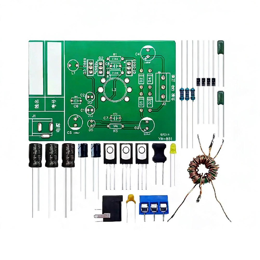 Automotive Inverter Soldering Practice PCB with Component Identification Guide