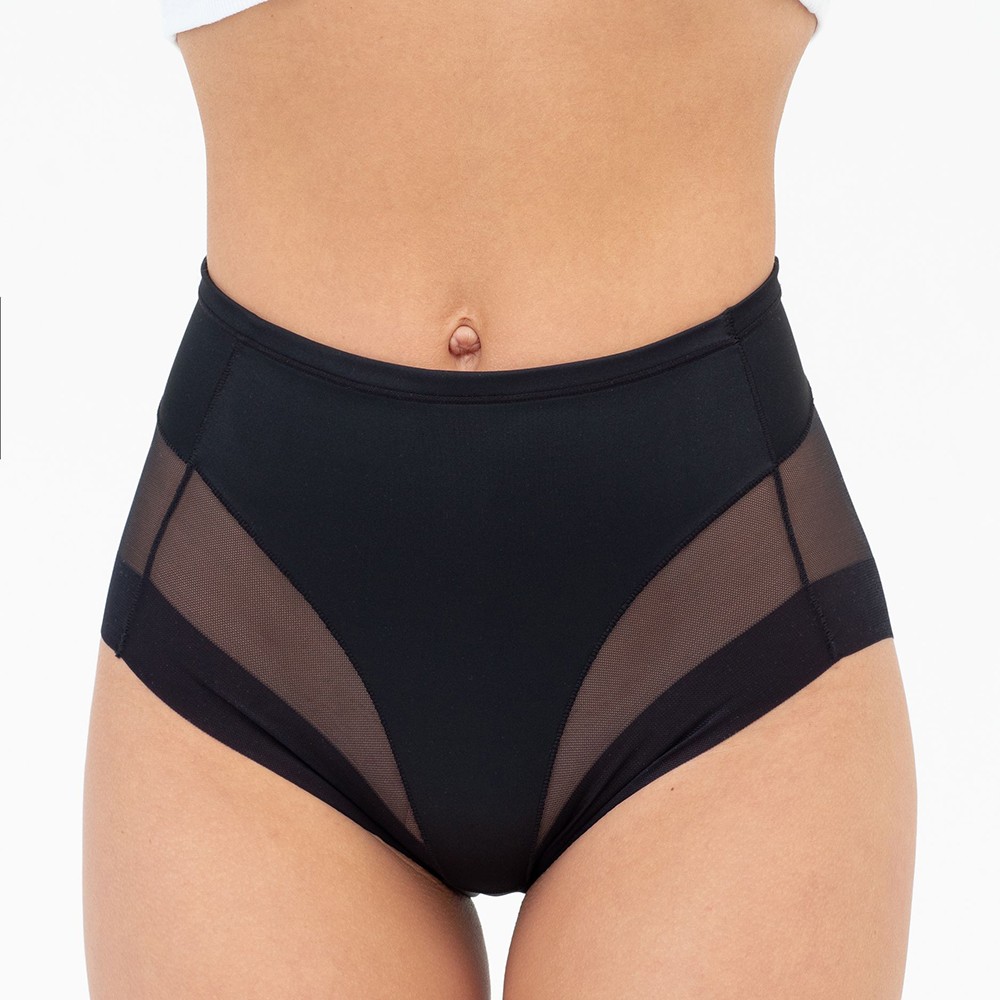 Women’s Mid Waist Transparent Triangle Panties Mesh Hip Lifting Design