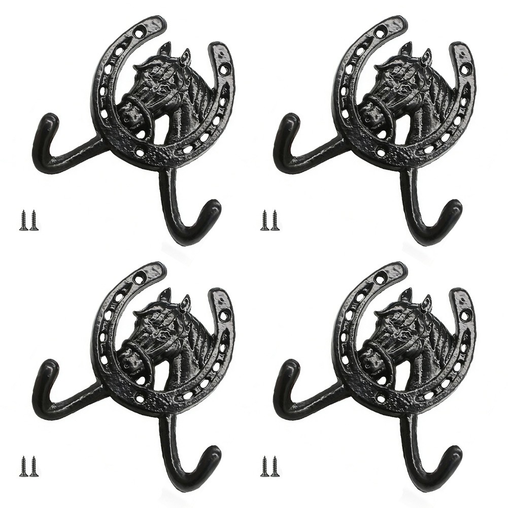 Black Rustic Wall Hook for For hanging Decorative Items Hats Small Plants