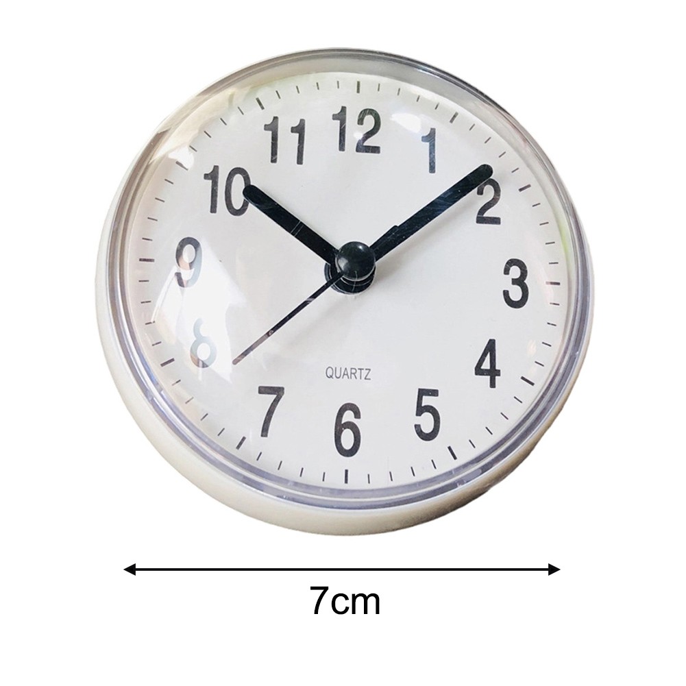 Silent Quartz Sucker Clock Anti Fog Designed for Kitchen Bathroom Walls
