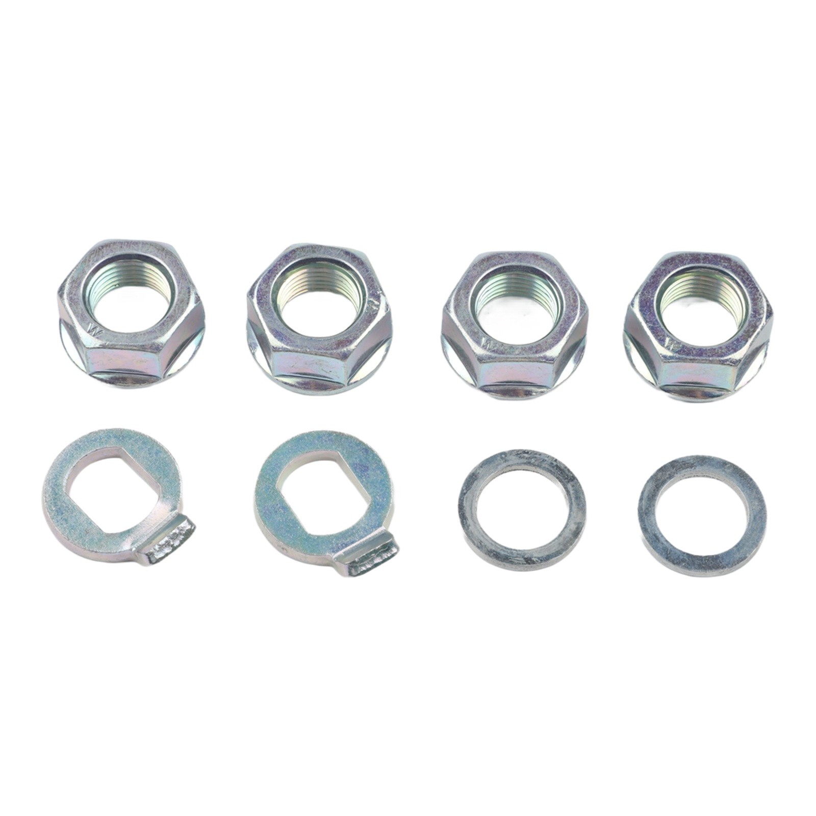 Steel Hub Motor Nut Set with Safety Washer for 16mm Shaft Ebike Motors
