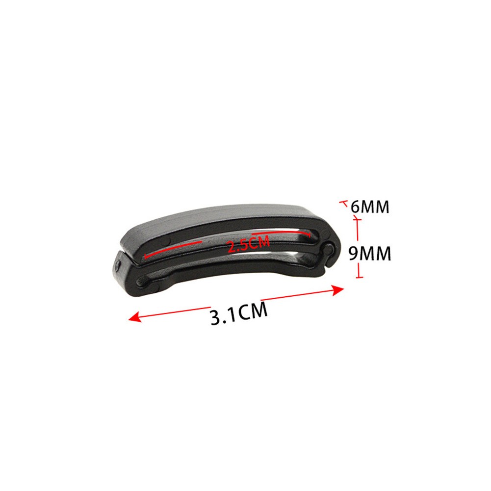 2pcs Quick Slip For Webbing Tail Buckle for Backpack Strap Securing Keeper
