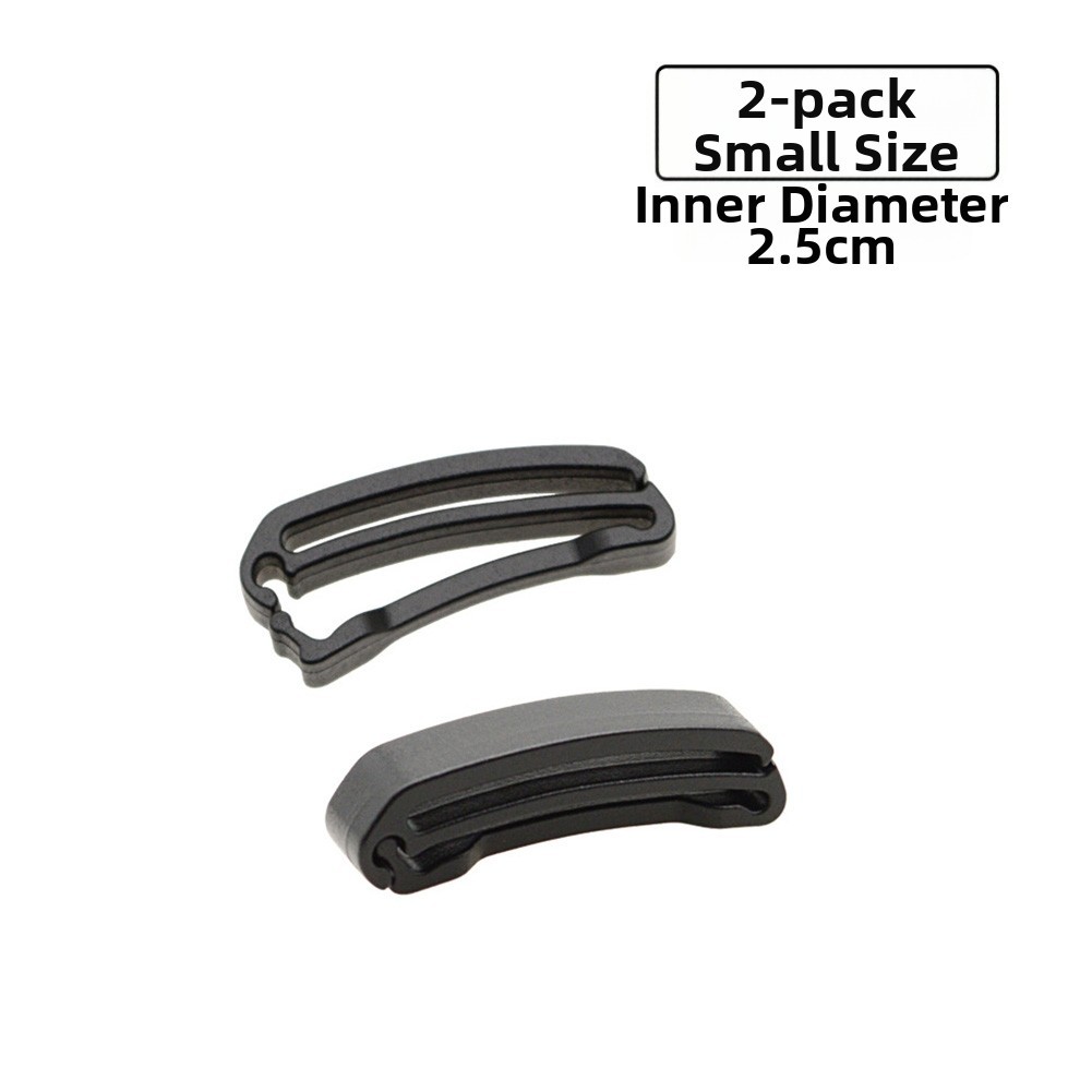 2pcs Quick Slip For Webbing Tail Buckle for Backpack Strap Securing Keeper